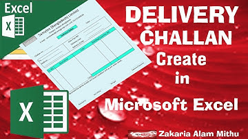 How to create delivery challan sheet in MS Excel Bangla | Create Delivery or Received Challan - HD
