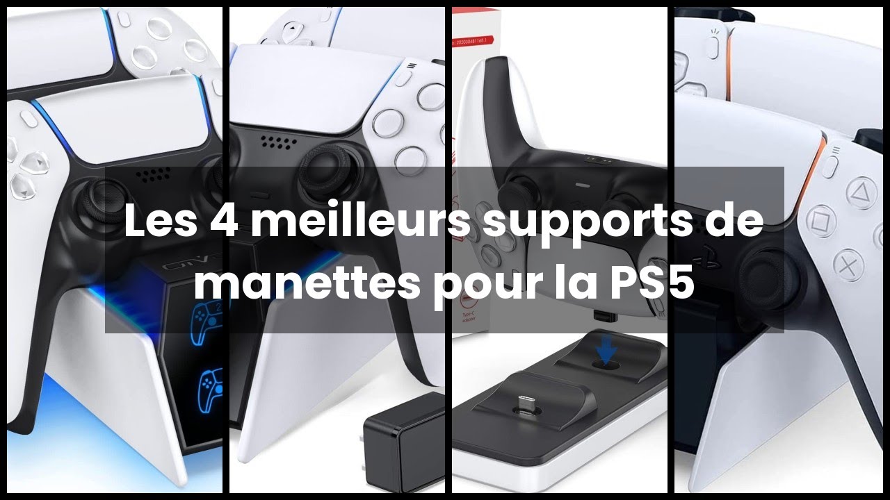 OIVO Chargeur Manette PS5, 2H Rapide Chargeur ps5 avec 2 Types de Câble  pour Manette PS5, Station de Chargement Compatible avec Manettes DualSense  Playstation 5 