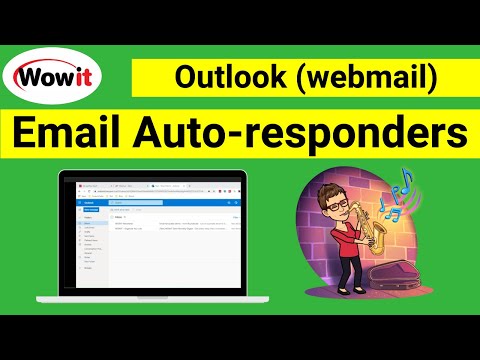 Outlook (webmail) - How to setup auto-responders