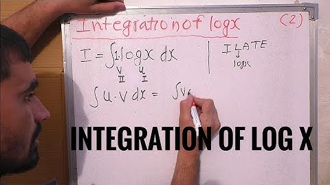 integration of log x  | Integration In Hindi