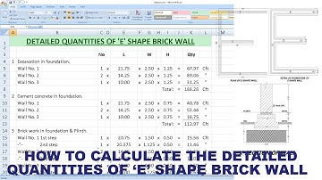 How to calculate the detailed quantities of 