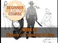 Beginner Drawing Course: Week 01 - Basics of Drawing and Line