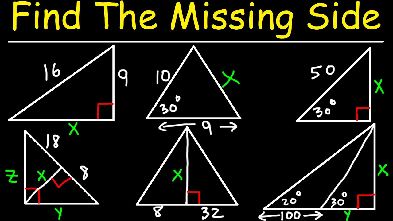 How To Calculate The Missing Side Length Of A Triangle