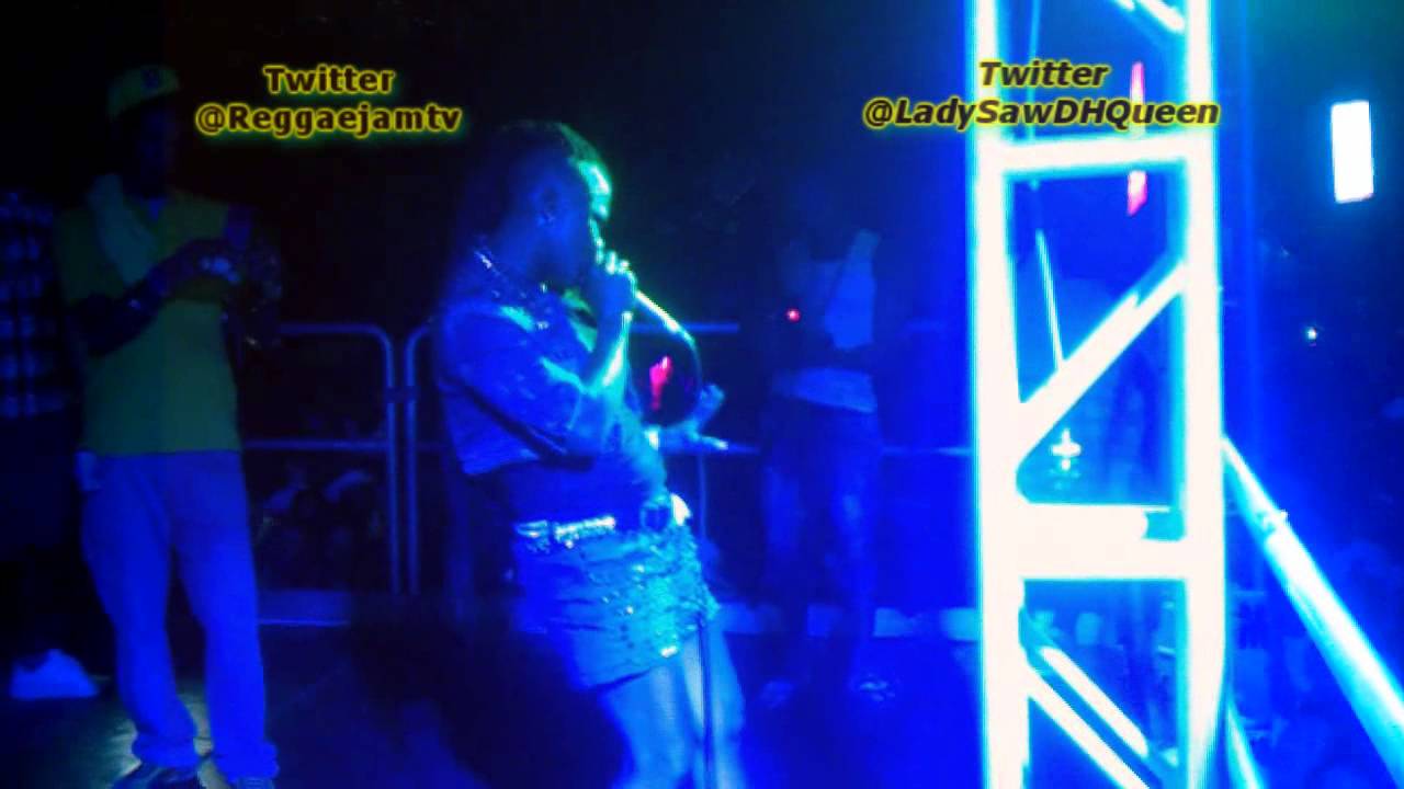 LIVE Lady Saw Ft Elephantman Jamaica Aug 2013 @LadySawDHQueen @eledienergygod @Reggaejamtv