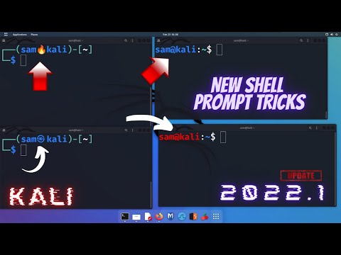 Single/Double line prompt - Kali Linux Tweak 2022 | Shell prompt - What's new |  Kali Terminal Hacks