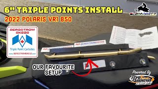 New Carbides On Our Polaris VR1 Snowmobile | Bergstrom Triple Points | Our Favourite Setup!