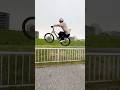 2 ways to jump over the rail💥 #mtb