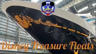 Disney Treasure Floats in the Meyer Werft Shipyard in Germany