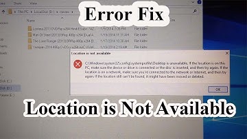 Windows Drive  location is not available Error Fix1 -