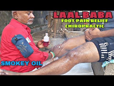 Laal Baba Special Foot massage With Chiropractic Adjustment / Smokey oil | Indian ASMR