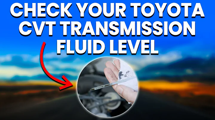 How To Check Your Toyota CVT Transmission Fluid Level (Here's How To Do It Safely And Correctly)