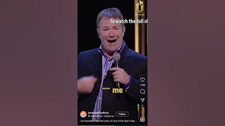 Jim Davidson deaf joke
