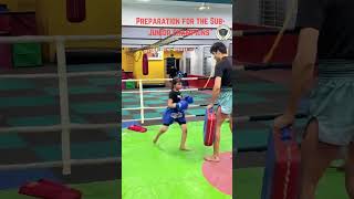 Preparation for the Sub-Junior Champions #muaythai #mma #shorts #viral