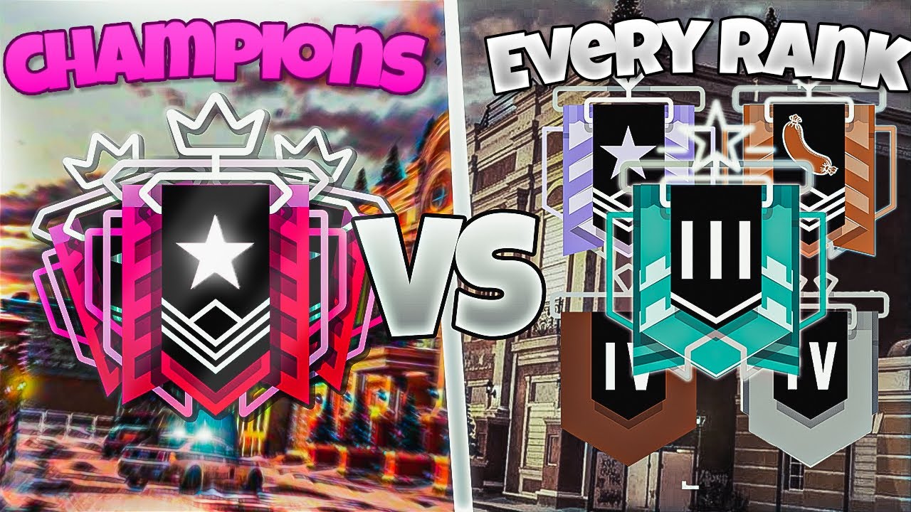 Can 3 Top CHAMPIONS Beat Every Rank In RAINBOW SIX SIEGE?? - YouTube