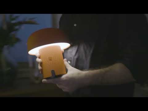 Esotérico | KOODUU SENSA PLAY sound by JBL - Coluna portátil c/ candeeiro LED (laranja)