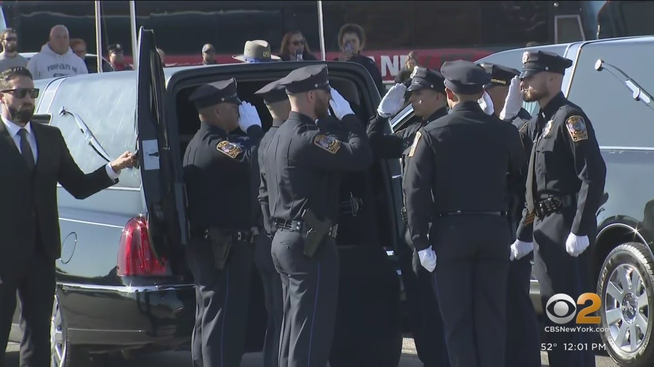 Funeral begins for Bristol police killed in line of duty - YouTube