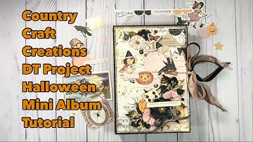 Halloween Mini Album Tutorial CCC DT Project | Prima| Twilight Collection