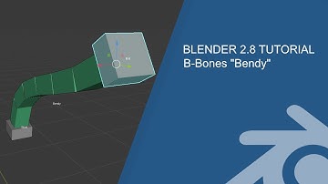 Blender 2.8 Tutorial: Armature B-Bones "bendy"