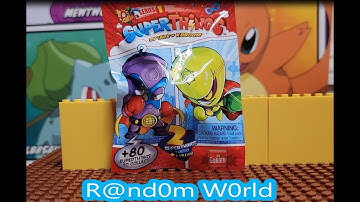 Super Things Rivals of Kaboom series 1  2 SuperThings pack 1 Hero and 1 Villain opening