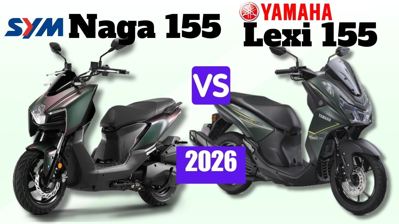 SYM Naga 155 vs Yamaha Lexi 155 | Side by Side Comparison | Specs & Price | 2026