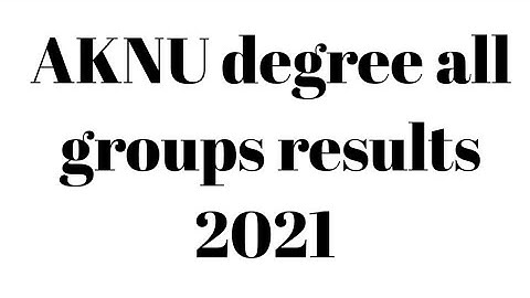Adikavi nannaya University degree 5th semester results|AKNU 5th semester results|AKNU degree results