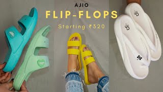 Ajio Flip Flops & Sliders Haul Under 500  | Ajio Footwear Haul screenshot 3