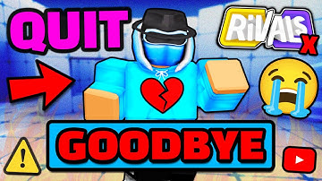 The #1 YOUTUBER QUIT... (Roblox Rivals News) | Very Sad