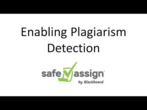 Enabling Plagiarism Detection