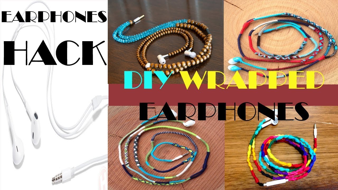 Earphone hacks diy wrapped earphones YouTube