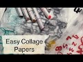 Easy Collage Papers with Tissue Paper