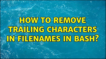 How to remove trailing characters in filenames in Bash? (5 Solutions!!)