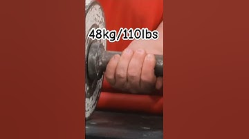48kg/110lbs WRIST CURL! #armwrestling #grip #griptraining #gripstrength