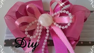 Laço de fita de cetim DIY – Lace satin ribbon DIY