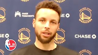 Stephen Curry on the keys to the Warriors' win vs. Mavs, Kelly Oubre and Klay Thompson | NBA on ESPN
