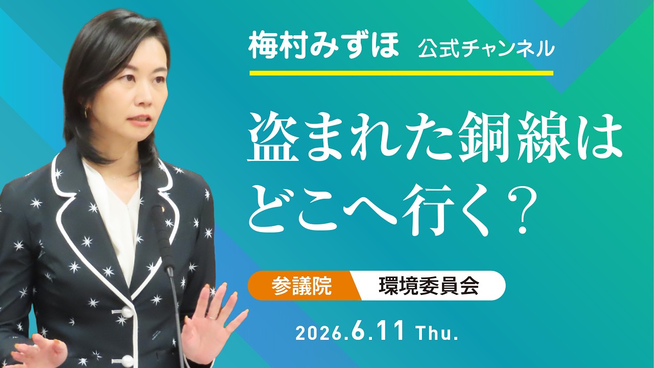 2026.06.11 環境委員会・質疑 梅村みずほ
