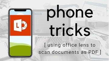Using Office Lens to capture and send work as PDF