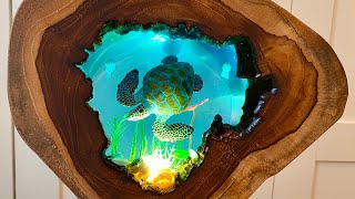 Underwater Resin Diorama Night Lamp / DIY