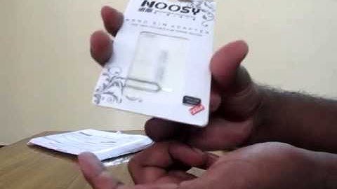 Unboxing of Noosy 3-in-1 sim card Adapters kit from ebay India