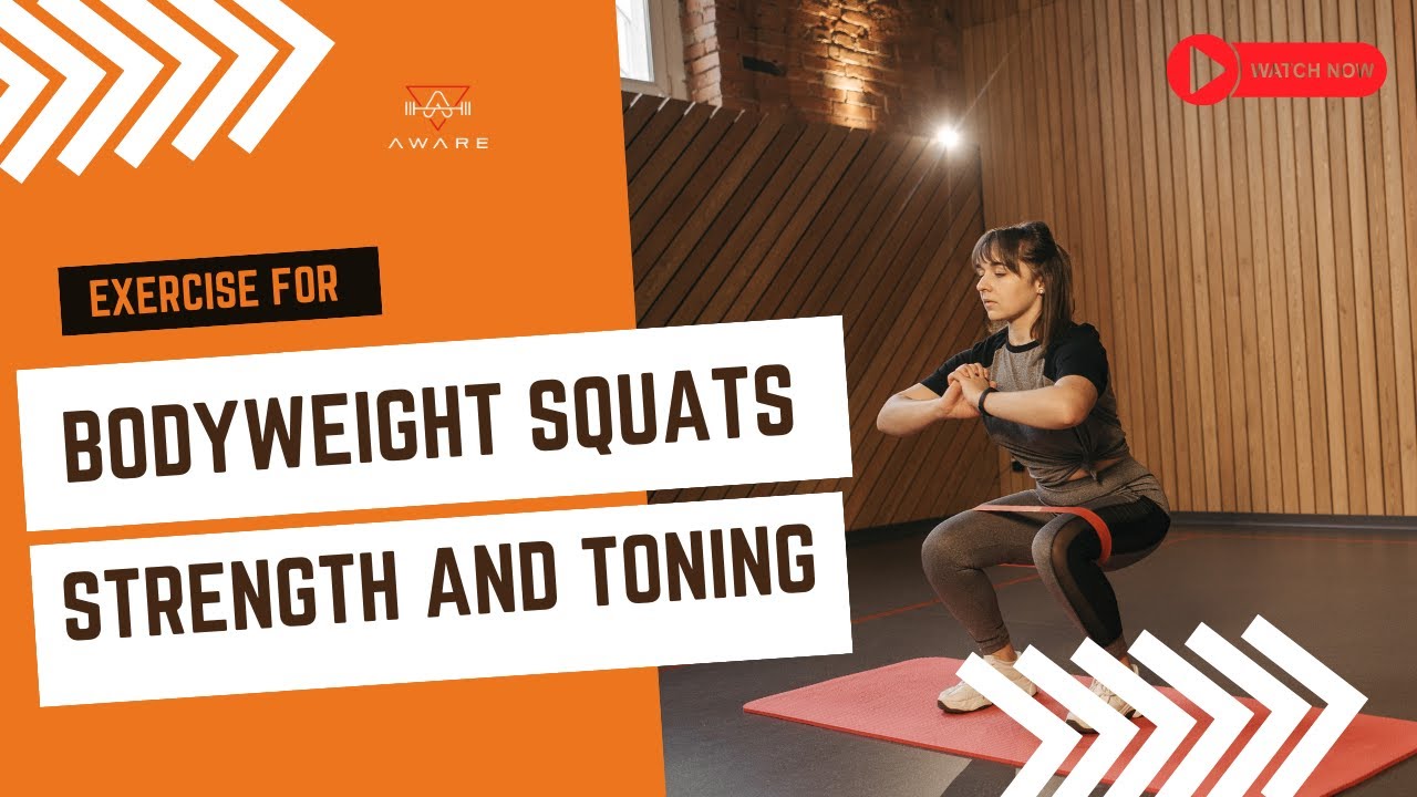 How to do body weight squats, a great lower body exercise for strength ...