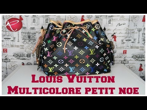 Louis Vuitton Black Multicolor Petit Noe at Jill's Consignment
