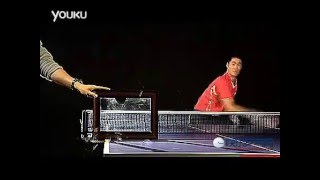 Chinese table tennis player breaks the glass by a ping pong ball screenshot 3