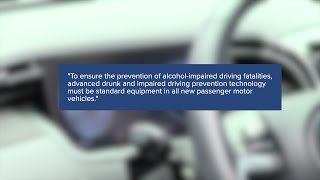 Federal law to soon require anti-drunk driving technology in all new passenger vehicles