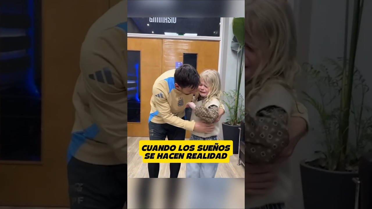Messi cumple el sueño de una pequeña niña ❤️⚽️🐐