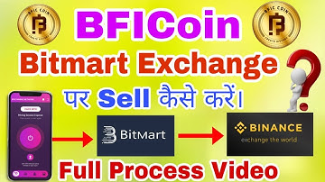How to sell Bfic in Bitmart Exchange ? #bficnetwork #bficmining #bitmart #bfic #binance #trending