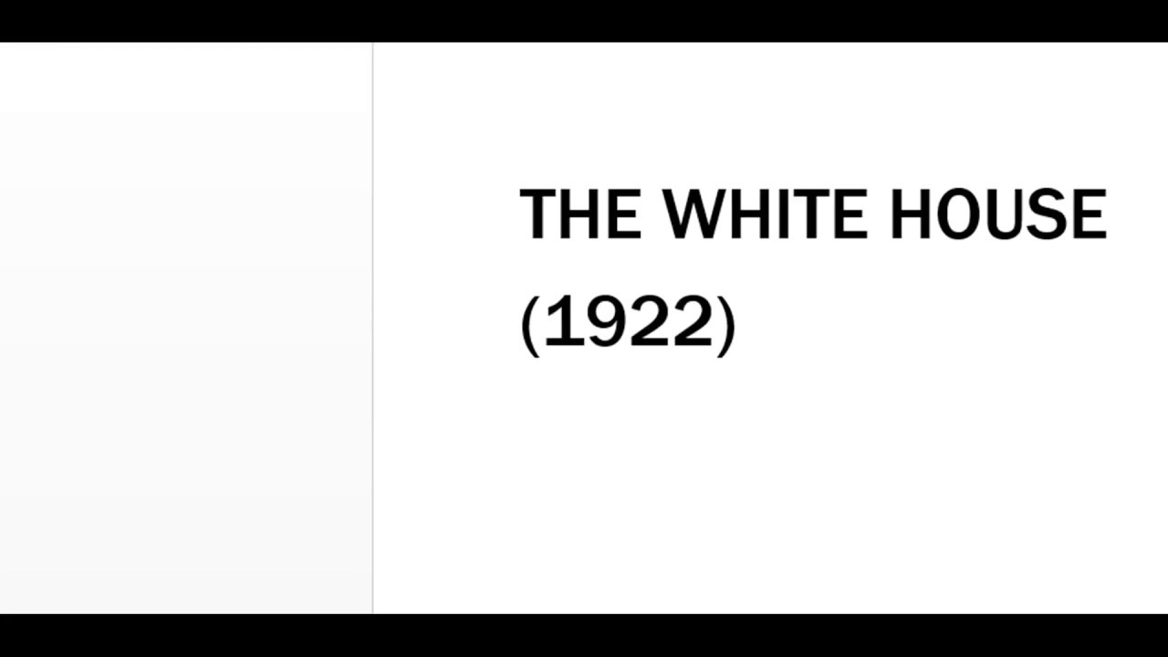 "The White House," by Claude McKay YouTube