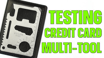 Credit Card Multi-Tool - Testing Every Tool - Wallet EDC - Aliexpress
