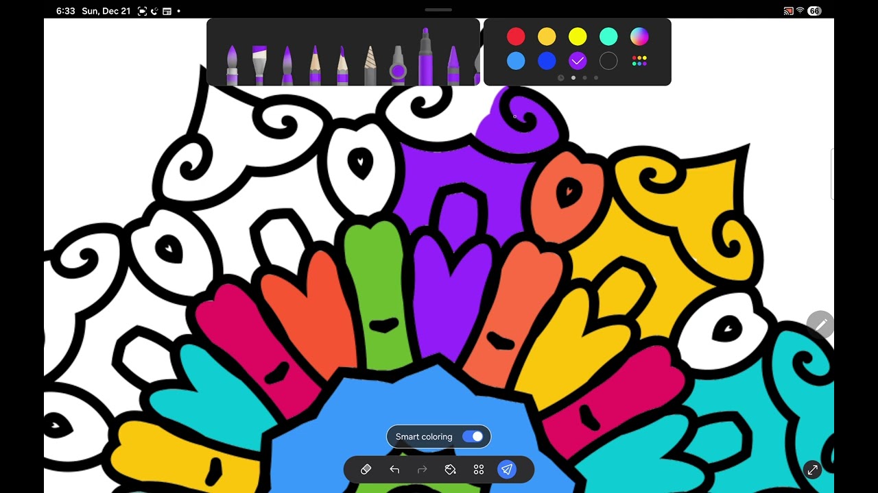 Watch me Work on a penup coloring page 