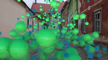 Bouncing balls (After Effects + Cinema 4d)