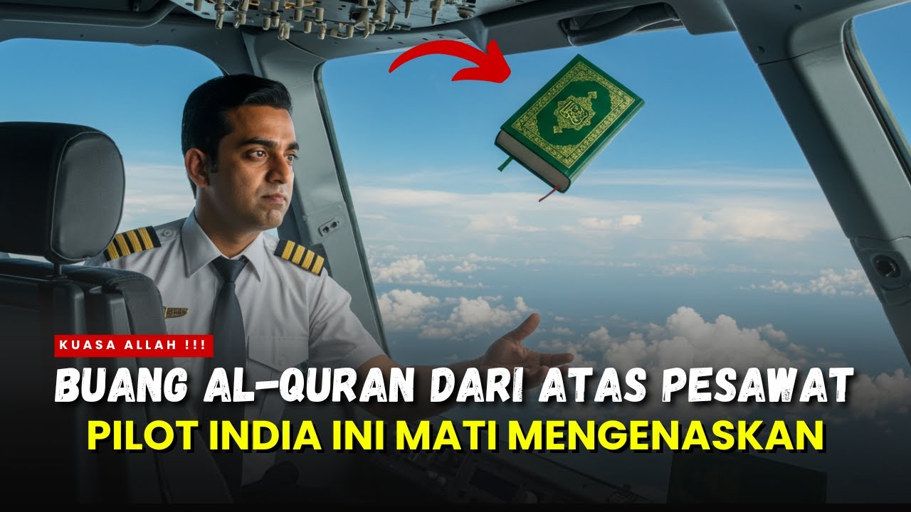 ALLAHUAKBAR ‼️ PILOT INDIA INI BERANI LEMPAR AL-QURAN DARI PESAWAT, INILAH AKIBATNYA - SEJARAH ISLAM