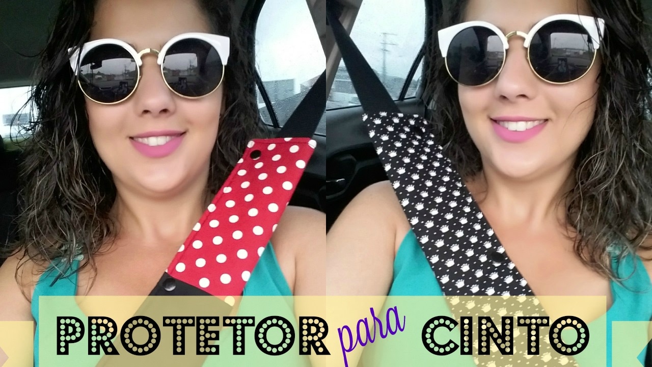 Como fazer Protetor para Cinto de Segurança | Passo a Passo - Bia Feltz